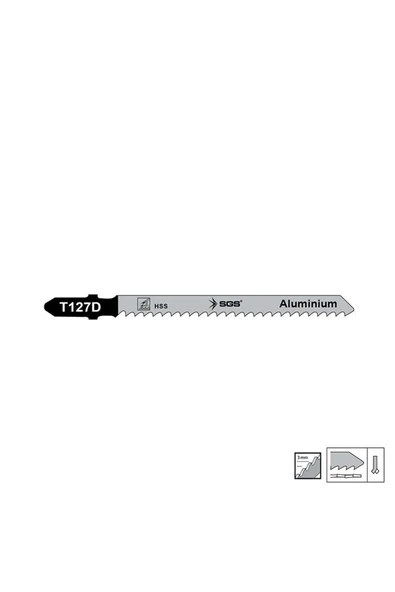 Sgs Alüminyum Dekupaj Ağzı 100mm X 7.9mm T127d - 5ad ürün görseli 1