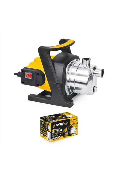SGS5374 İnox 50 Metre Paslanmaz Bahçe Kuyu Su Pompası 1200 Watt ürün görseli 1