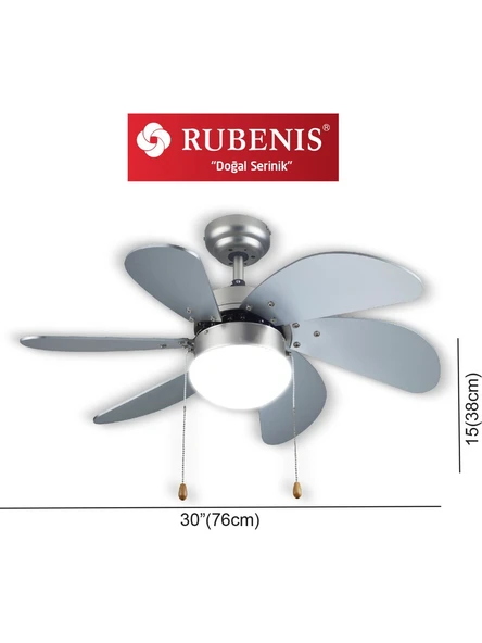 Rubenis RBT 306 Slv Glob Tavan Vantilatörü ürün görseli 1