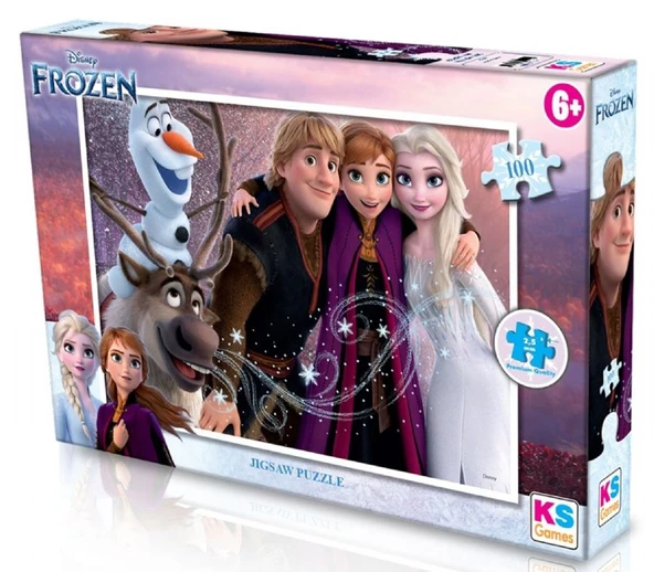 KS Games 100 Parçalık Karlar Ülkesi Frozen Kız Çocuk Puzzle Yapboz - FRX714-1 ürün görseli 1