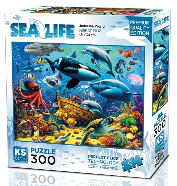 KS Games 300 Parça Denizaltı Dünyası (Balıklar) Puzzle - Serhat Filiz - 19255 ürün görseli 1