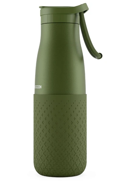 Puccon 500 ml Pipetli Haki Çelik Matara/Termos - Silikon Gövdeli (Plus) - 50012 ürün görseli 1
