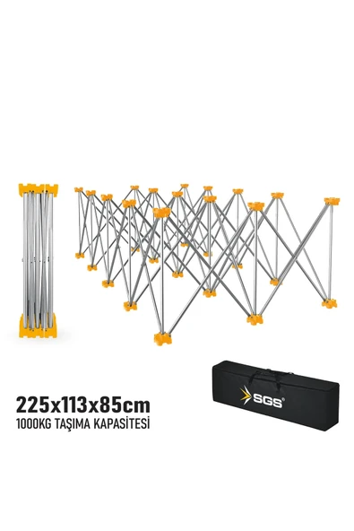 SGS922 KATLANIR ÇALIŞMA TEZGAHI ALÜMİNYUM 225*113*85 CM ürün görseli 1