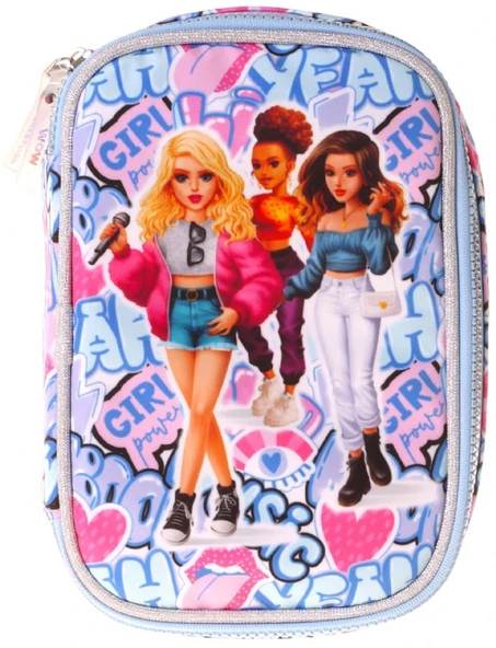 Wow Generation Kız Çocuk Lila Music Desenli Organizer Düzenleyici Kalem Çantası - W6046 ürün görseli 1