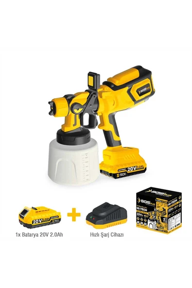 SGS5460 20 Volt 2 Amper Akülü Boya Püskürtme Tabancası Makinası ürün görseli 1