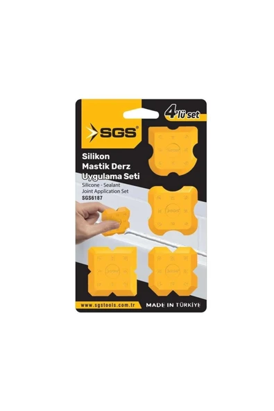Sgs 6187 Silikon Mastik Derz Çekme Aparatı 4 Parça ürün görseli 1