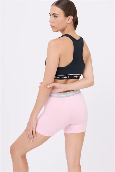 ATHLESHORTS™ Esnek Belli Kadın Uzun Boxer Şort - Resim 5