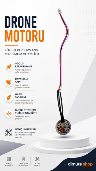 Drone Motoru Fırçasız Yüksek Performanslı RC Drone Yedek Motor ürün görseli 1