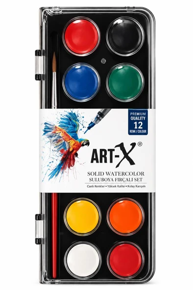 ART-X PREMIUM SULU BOYA 12 RENK ürün görseli 1