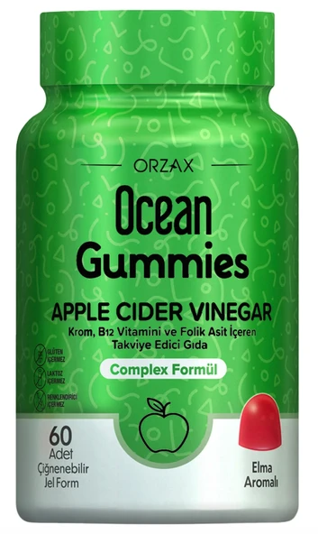 Ocean Gummies Apple Cider Vinegar 60 Çiğneme Form ürün görseli 1