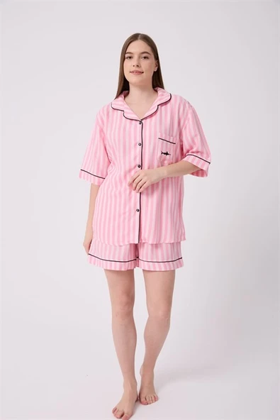 L'ESPADON Modal Kısa Kollu Pijama Takımı ürün görseli 1