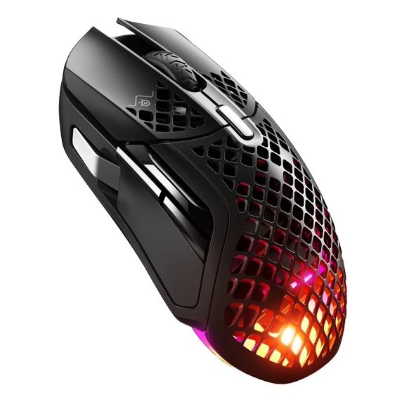 STEELSERIES Aerox 5 Wireless SSM62406 Optik 9 Tuş 18000 CPI RGB Siyah Kablosuz Gaming Mouse ürün görseli 1