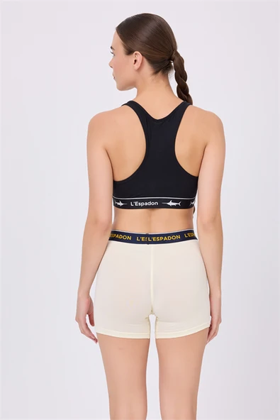 ATHLESHORTS™ Esnek Belli Kadın Uzun Boxer Şort - Resim 3