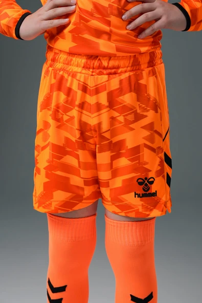 Hummel Line Kaleci Şort Neon Turuncu Çocuk ürün görseli 1