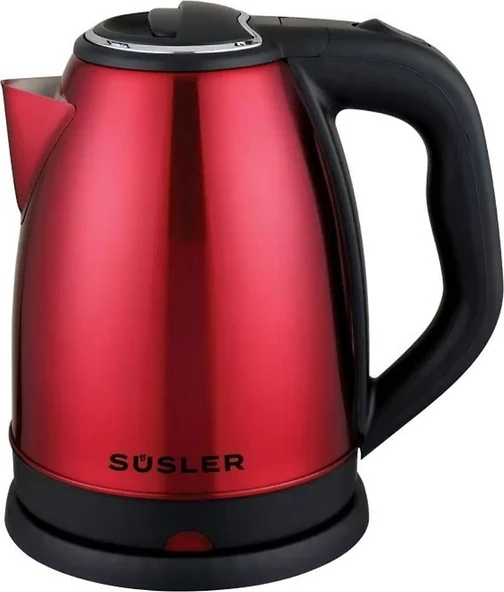 Süsler SS-4110 Spring 1500 W 1.8 lt Kırmızı Çelik Kettle ürün görseli 1