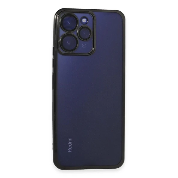 Xiaomi Redmi 12 Kılıf Razer Lensli Silikon - Siyah ürün görseli 1