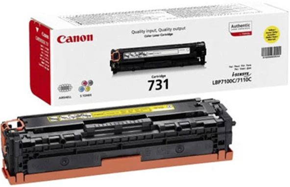 Canon CRG-731Y Yellow Sarı 1.500 Sayfa Toner LBP7110 MF628-8230-8280 ürün görseli 1
