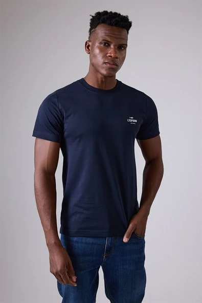 MARINE TEE™ Deniz Temalı Ribana Bisiklet Yaka Pamuk T-Shirt ürün görseli 1