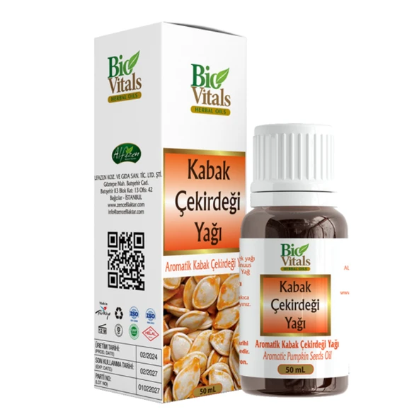 Bio Vitals Kabak Çekirdeği Yağı 50 ml ürün görseli 1