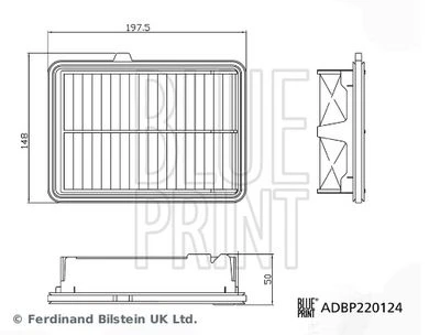HONDA CITY HAVA FİLTRESİ 2020-2024 17220-62F-T01-BLU ürün görseli 1