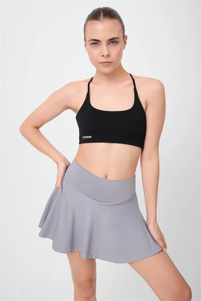 HIGHRISE FLEXFLOW™ Yüksek Bel Tenis Spor & Aktif Yaşam Etek-Şort (Skort) ürün görseli 1