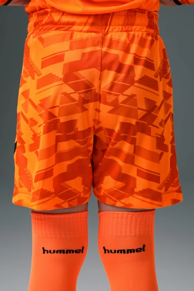 Hummel Line Kaleci Şort Neon Turuncu Çocuk - Resim 5