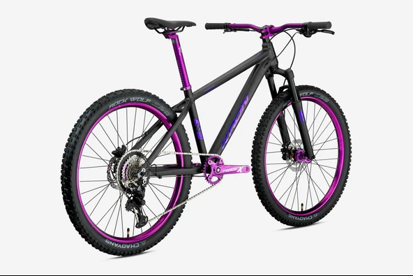 KRON REBEL - 26" MTB - 15' - 8 Vites - H.Disc - Mat Siyah/Mor ürün görseli 1