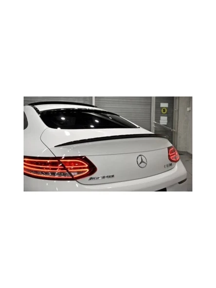 mercedes w205 coupe plastik parlak siyah boyalı c63 spoiler ürün görseli 1