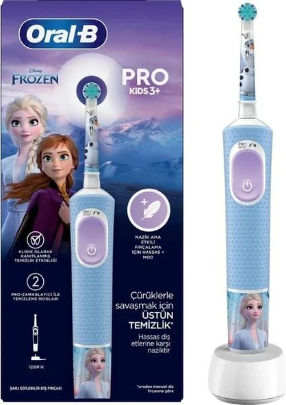 Oral-B Vitality Pro Frozen Şarjlı Çocuk Diş Fırçası ürün görseli 1
