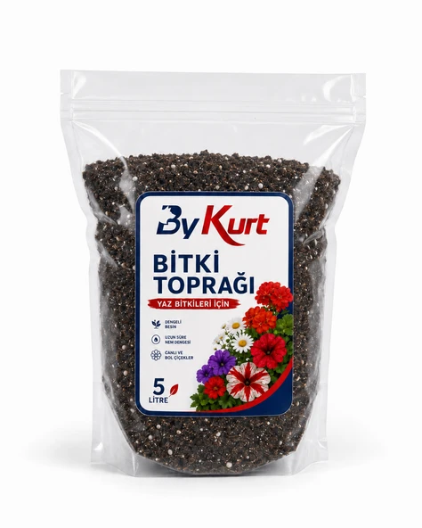 Bitki Toprağı Yaz Çiçekleri İçin 5 Litre Cocopeat Perlit Pomza İçerikli Balkon Bahçe Saksı Toprağı ürün görseli 1