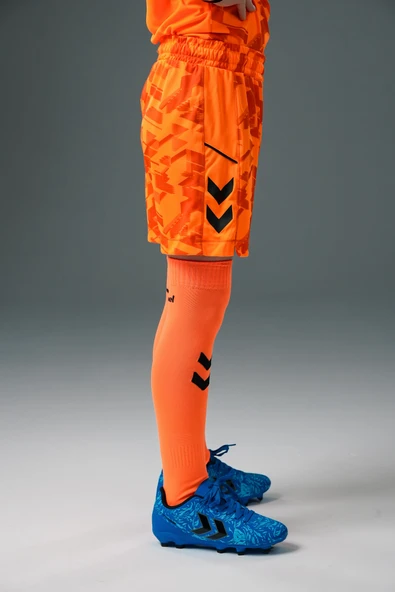 Hummel Line Kaleci Şort Neon Turuncu Çocuk - Resim 3