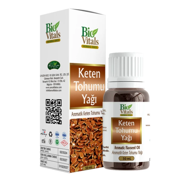Bio Vitals Keten Tohumu Yağı 50 ml ürün görseli 1