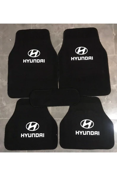 Hyundaı Logolu Füme Halı Paspas Çift Kat Uyumlu ürün görseli 1