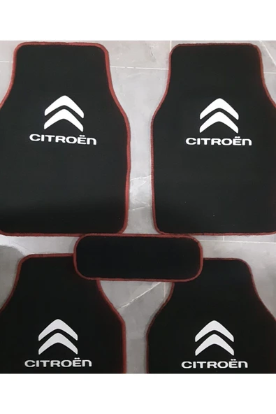 Citroen Berlingo Logolu Siyah Çift Katlı Halı Paspas Seti ürün görseli 1