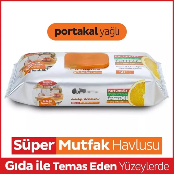 Mutfak Temizlik Havlusu 50 Adet Portakal ürün görseli 1