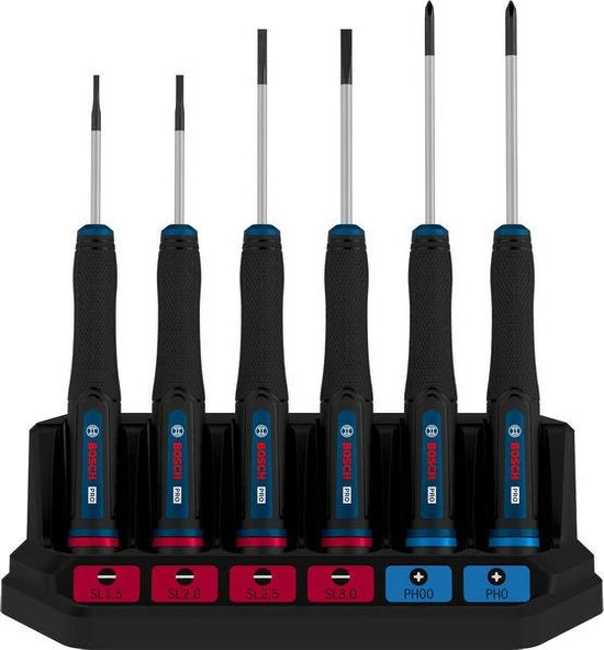 Bosch Hassas Uçlu Tornavida Seti PH/SL 6 Parça - Resim 2