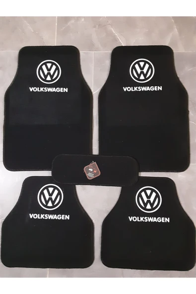 Zg Volkswagen Passat Logolu Siyah Çift Katlı Halı Paspas Seti ürün görseli 1