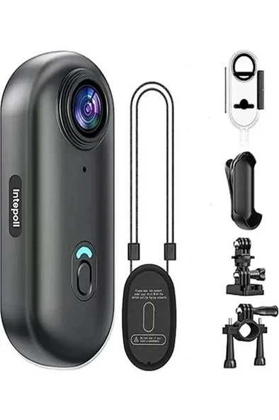 Mini 4k Wıfı Aksiyon Kamerası Vücut Kamerası Giyilebilir Video Kaydedici Hafıza Kartı Dahil ürün görseli 1