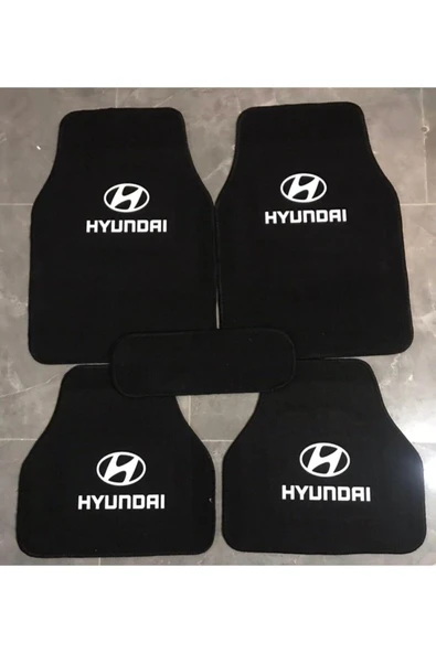 Hyundaı Getz Logolu Siyah Halı Paspas ürün görseli 1