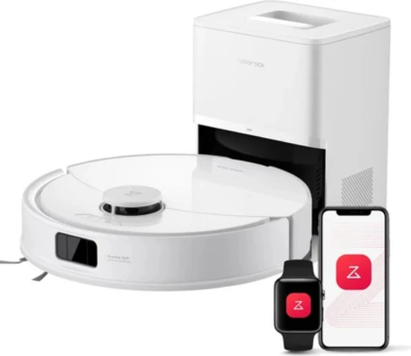 Roborock Q8 Max Pro Plus Robot Süpürge Beyaz TEŞHİR - Resim 2