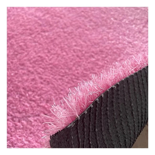 pujindu Suni Çim Çim Bahar Çim, Yüksek Kaliteli Sentetik Suni Çim Halı, Bahçe Çim Peyzaj için Veranda Çim Paspas (Renk: Pembe, Boyut: 31x79IN) ürün görseli 1
