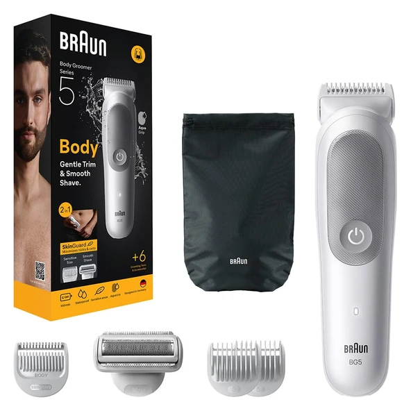 Braun Vücut Tıraş Makinesi Serisi 5 + 6 su geçirmez aksesuar BG5550 ürün görseli 1