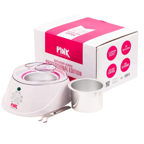 PEMBE Tüy Dökücü Isıtıcı Profesyonel Sürüm 450 ml – Tüm tüy dökücü ağdalar ve şeker macunları için kullanışlı ısıtma cihazı – Mobil kullanım için ideal ürün görseli 1