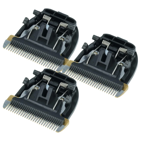 vhbw 3x tıraş başlıkları Panasonic ER-DGP84, ER-DGP74, ER-DGP 72, ER-FGP 72, ER-GP80, ER-1611, ER-DGP82 jilet siyahı ile uyumludur ürün görseli 1