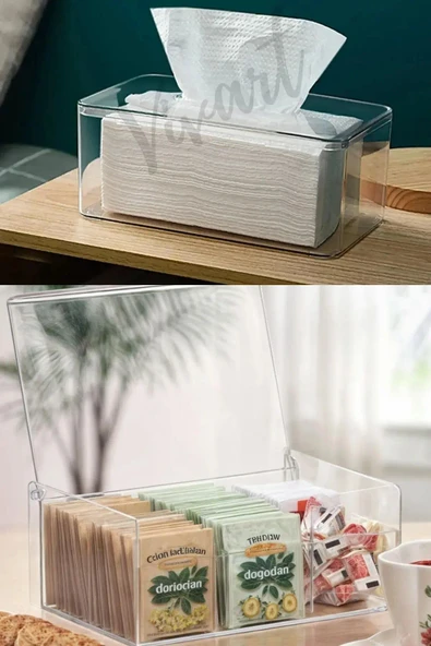 Çay Kutusu ve Z Peçete Düzenleme 2'li Set ürün görseli 1