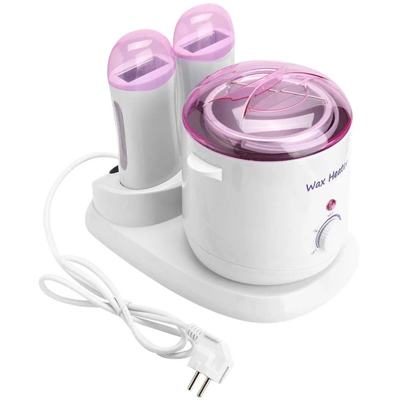 YUMILI 3'ü 1 arada 800ml Ağda Eritici - 2 Ayrı Isıtma Bölgeli Ayarlanabilir Epilasyon Isıtıcı, ABS Muhafaza, Düşük Ağrılı Epilasyon, 180W, AB Fişi (220V) ürün görseli 1