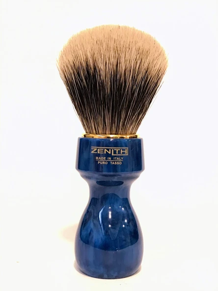%100 gerçek porsuk kıllarına sahip Zenith Barber tıraş fırçası - Best Porsuk - Made in Italy ürün görseli 1