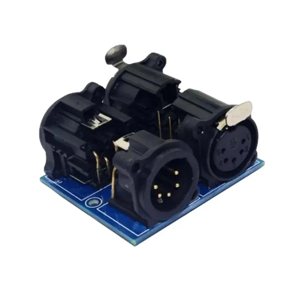 TADZKKIWM XLR 3 Pin LED Terminal Adaptörü 5 Pin XLR3-3P RJ45-3P XLR5-3P ADDR2 Dekoder Aksesuarları Röle Anahtarı Denetleyicisi (XLR5-XLR3) ürün görseli 1