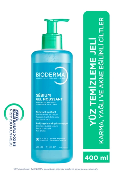 Bioderma Sebium Gel Moussant 400 ml ürün görseli 1