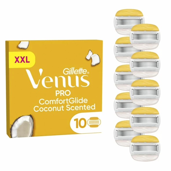 Kadınlar için Hindistan cevizi kokulu Gillette Venus Pro ComfortGlide 10 yedek bıçak ürün görseli 1